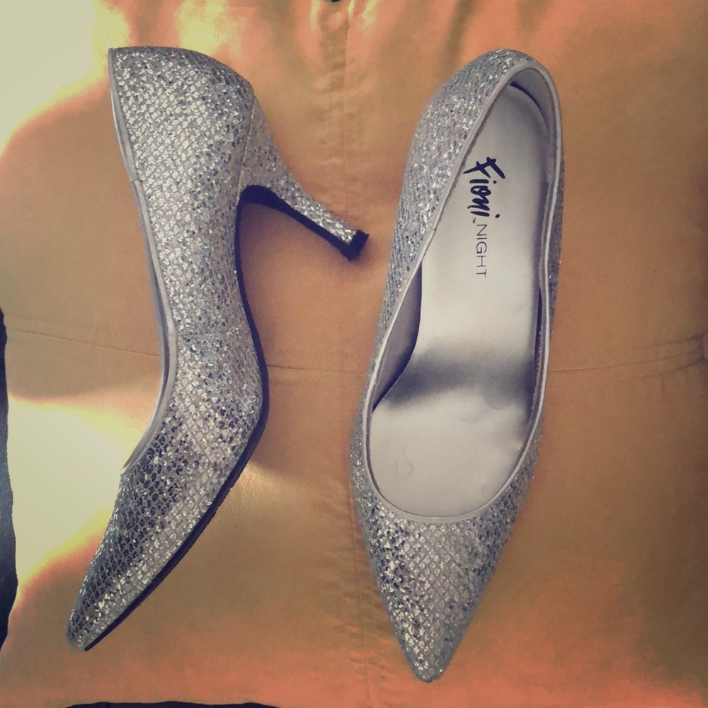 Women’s sparkly heels size 6 .